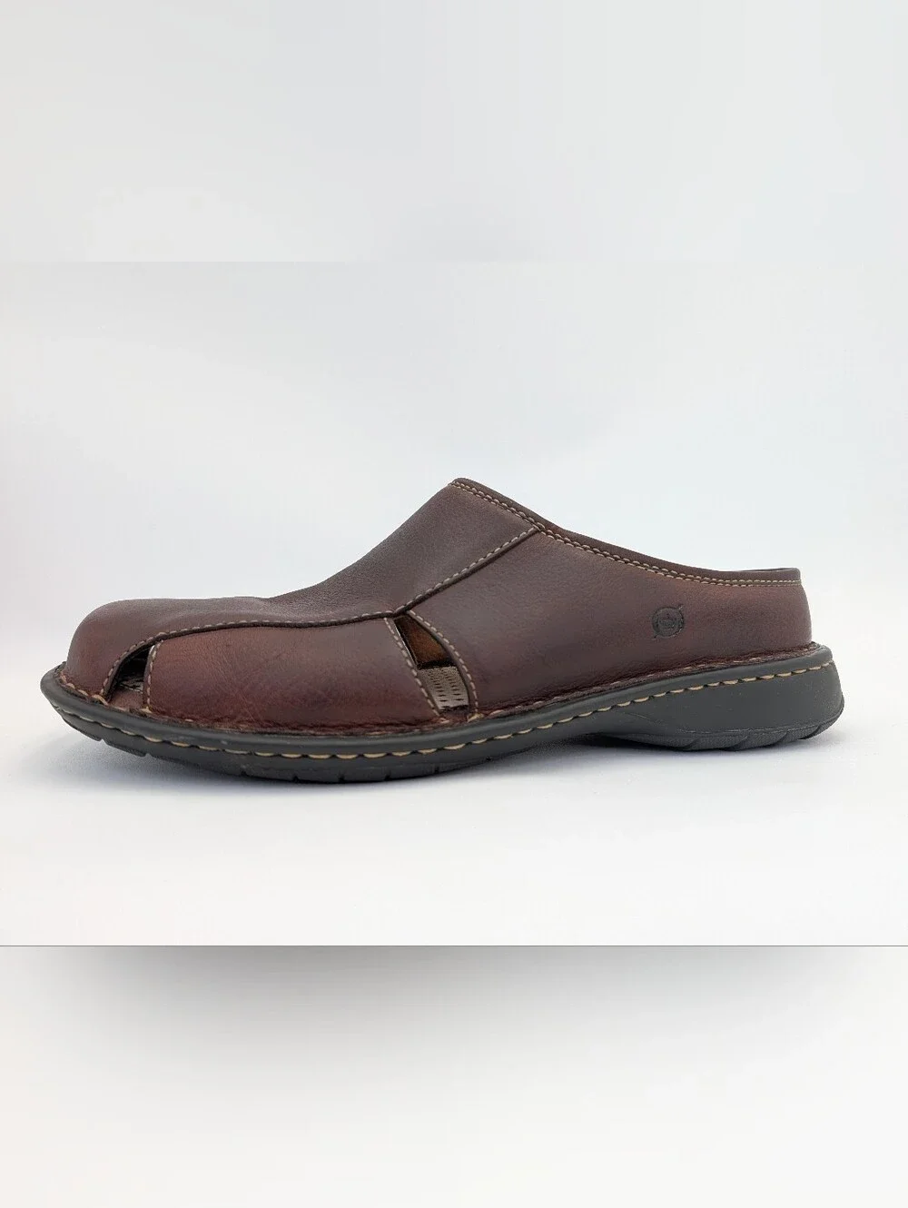 Born Size 10.5 Men's Brown Genuine Handmade Leather Loafer Sandals